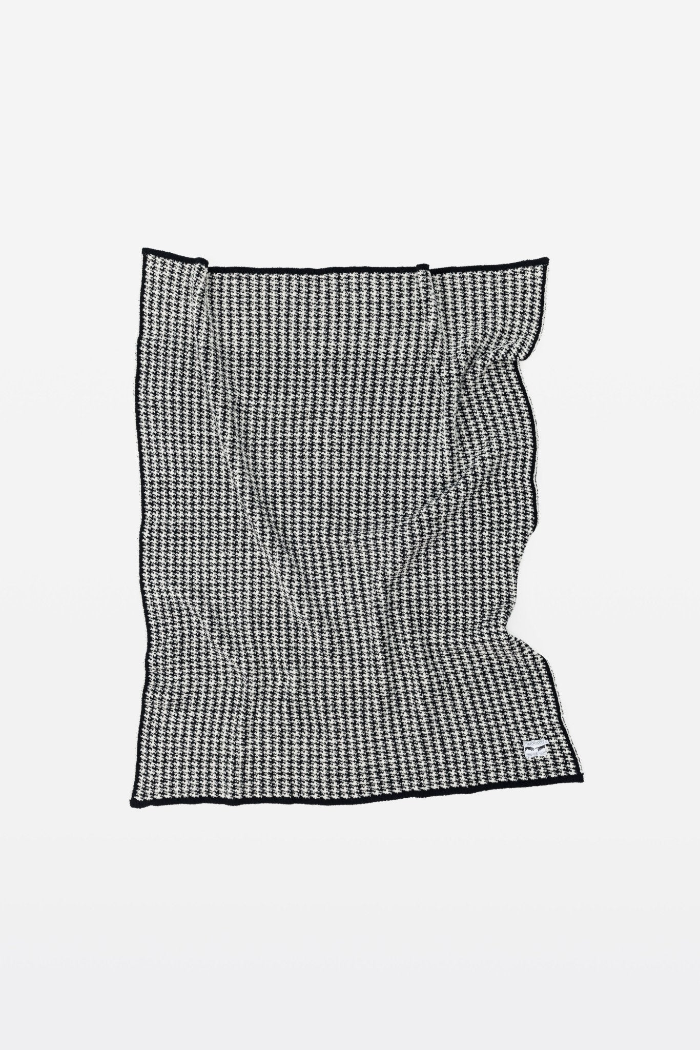 Black & White Houndstooth Pattern Plush Throw Blanket - Throw - Touchofgod.co