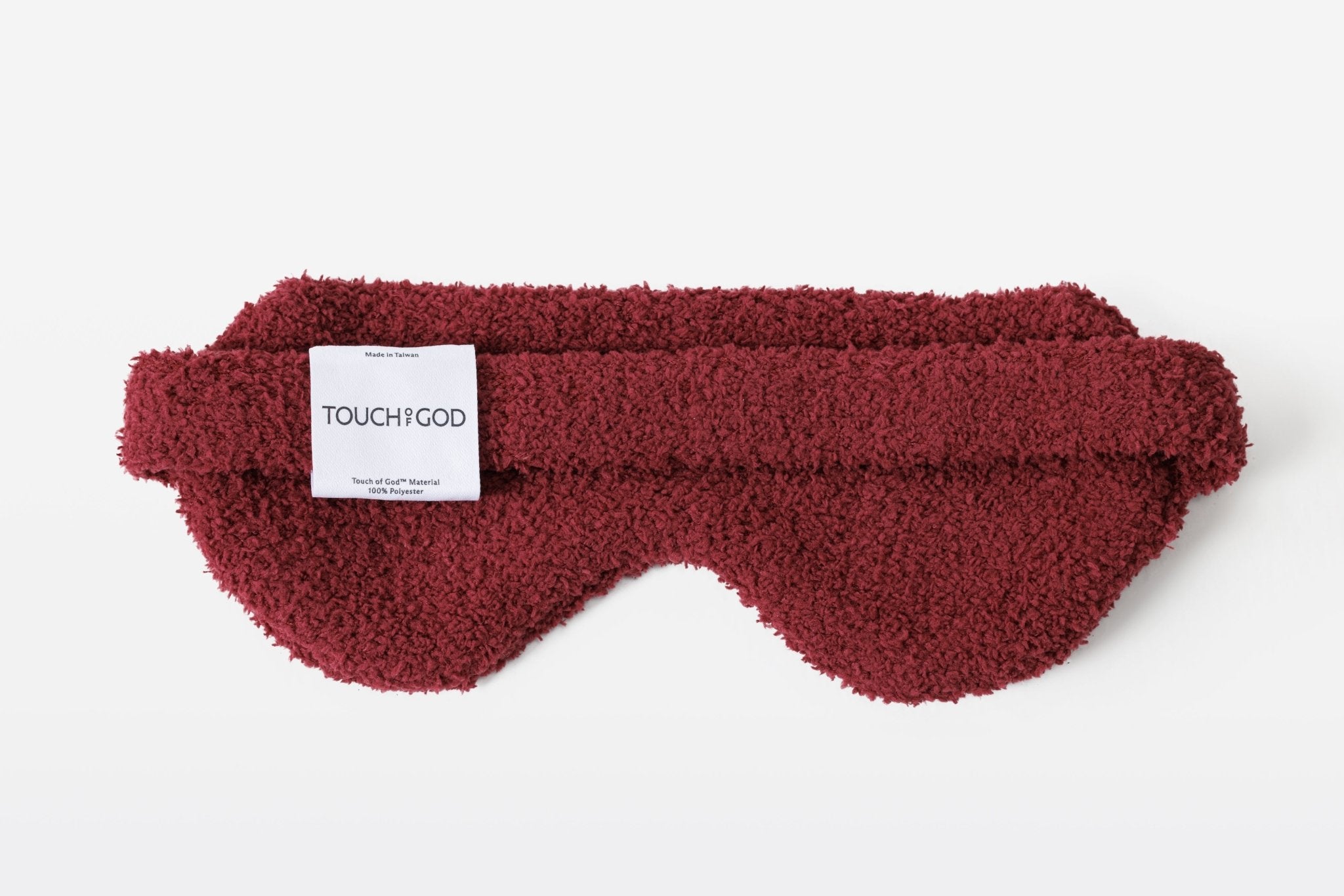 Burgundy Plush Soft Sleep Mask - Sleep Mask - Touchofgod.co