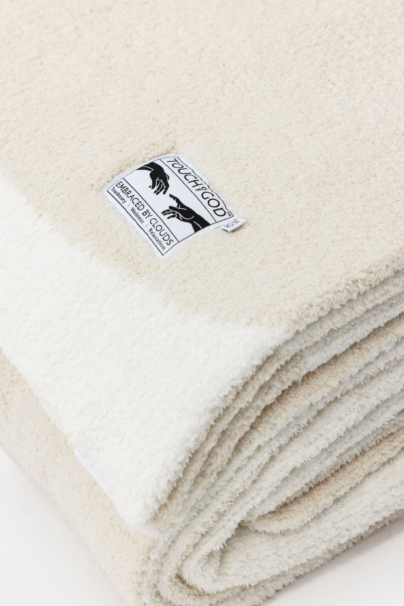 Mono Sand Plush Microfiber Throw Blanket - Throw - Touchofgod.co