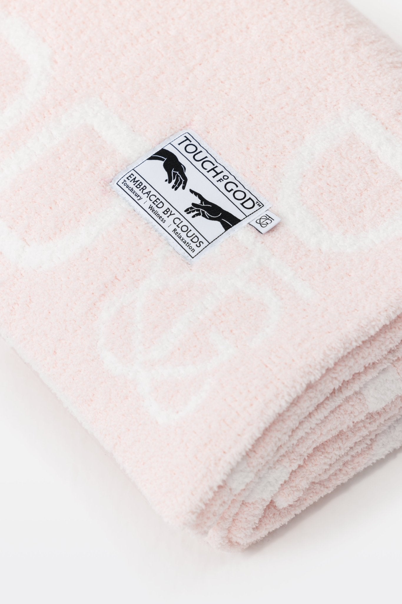 TOG Classic Baby Pink Plush Microfiber Throw Blanket - Throw - Touchofgod.co