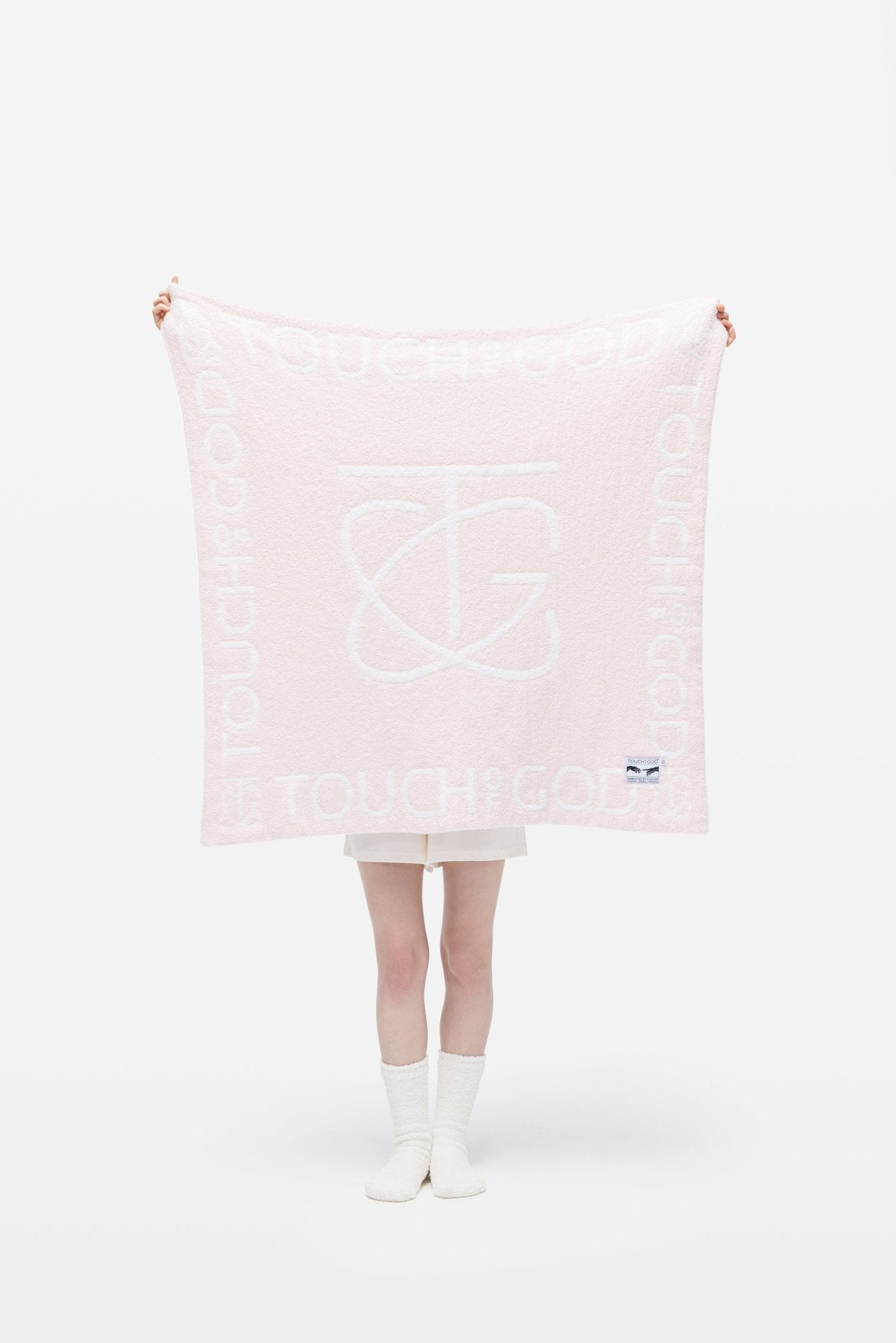 TOG Classic Baby Pink Plush Microfiber Throw Blanket - Throw - Touchofgod.co