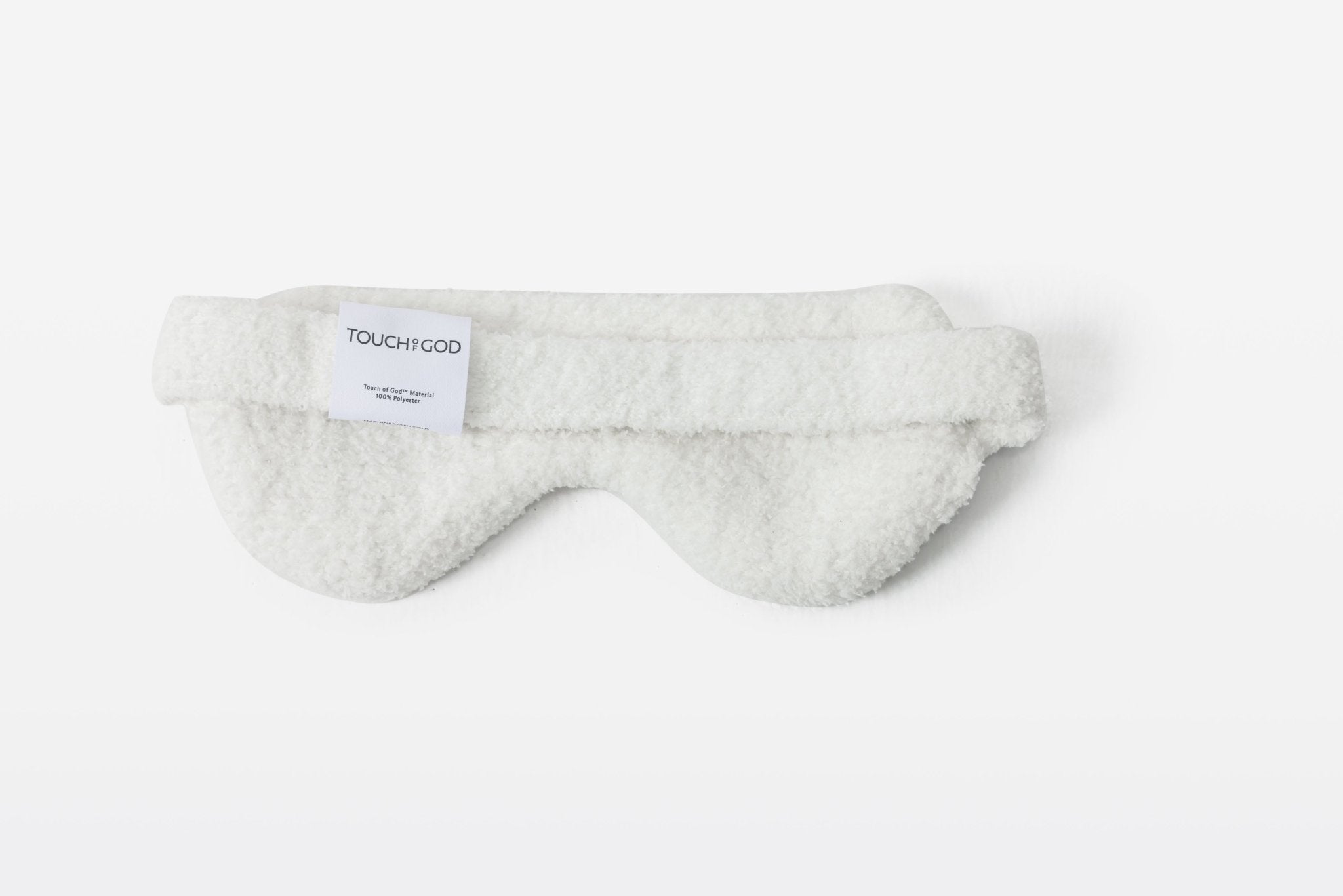 White Plush Soft Sleep Mask - Sleep Mask - Touchofgod.co